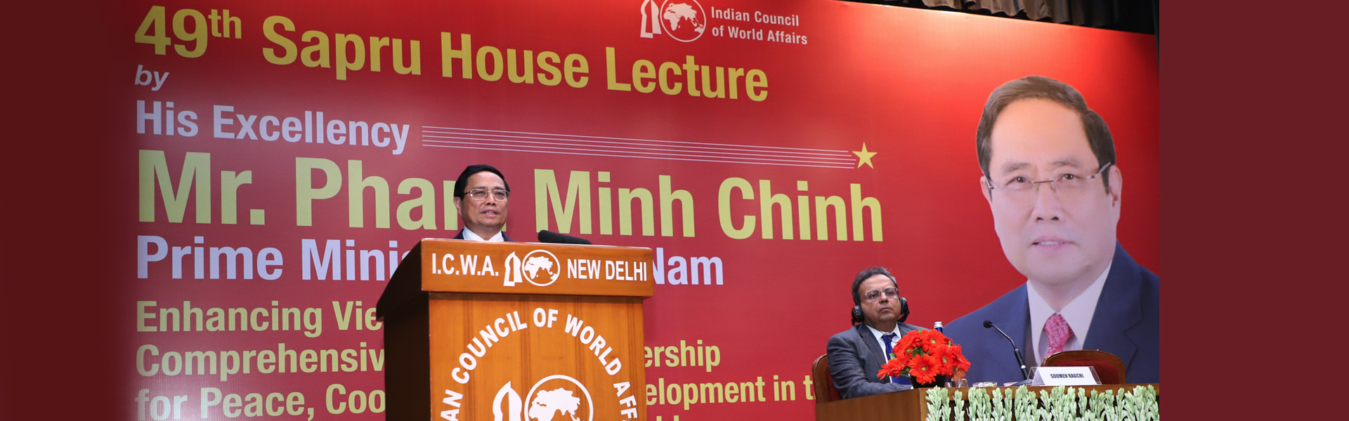 H.E. Mr. Pham Minh Chinh, Prime Minister of Vietnam delivered 49th Sapru House Lecture on ‘Enhancing Viet Nam - India Comprehensive Strategic Partnership for Peace, Cooperation and Development in the Indo-Pacific Region and the World’ at Sapru House, 01 August 2024