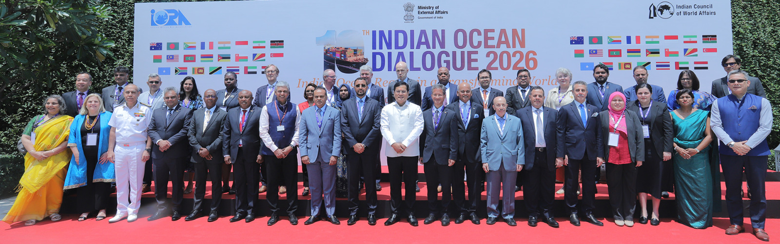 Delegates at the 10th Indian Ocean Dialogue 2026: Indian Ocean Region in a Transforming World, 7-8 May 2026